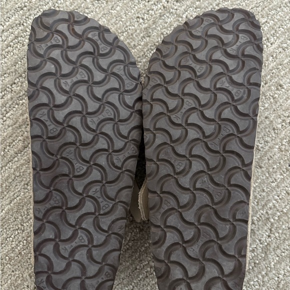 Birkenstock Taupe Suede Clogs - Picture 5 of 5